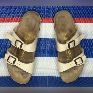 ✨🎉 HP- Birkenstock Sydney Taupe  Double Strap Women’s Sandals Size 8 EU 39